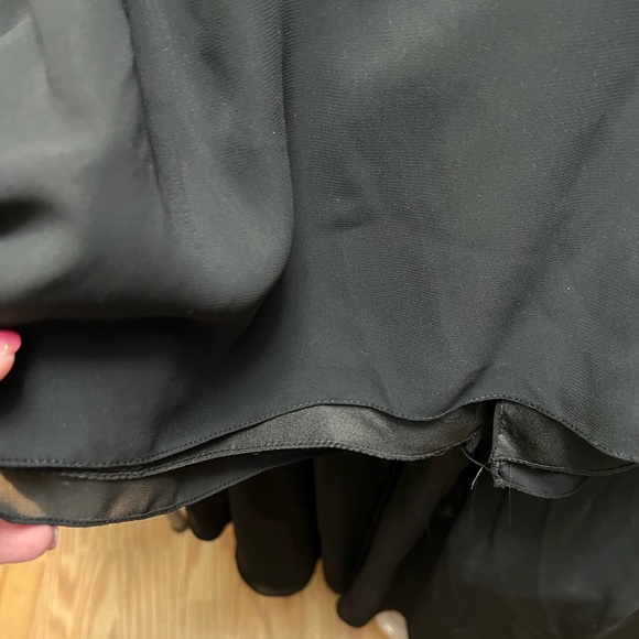 David’s Bridal Sz 20 Black High Lo Fancy Dress - Picture 7 of 10